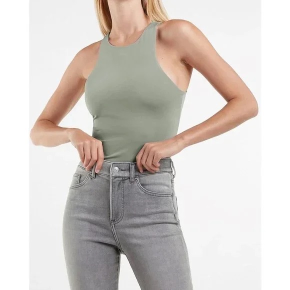 Express Tops - CLEAR OUT PRICE! Express Body Contour Compression High Neck Bodysuit - S